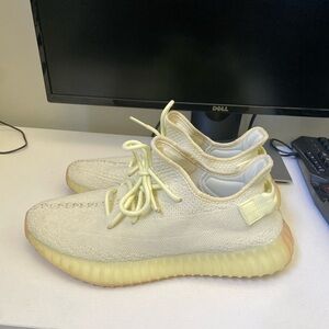 Yellow Knit Sneakers